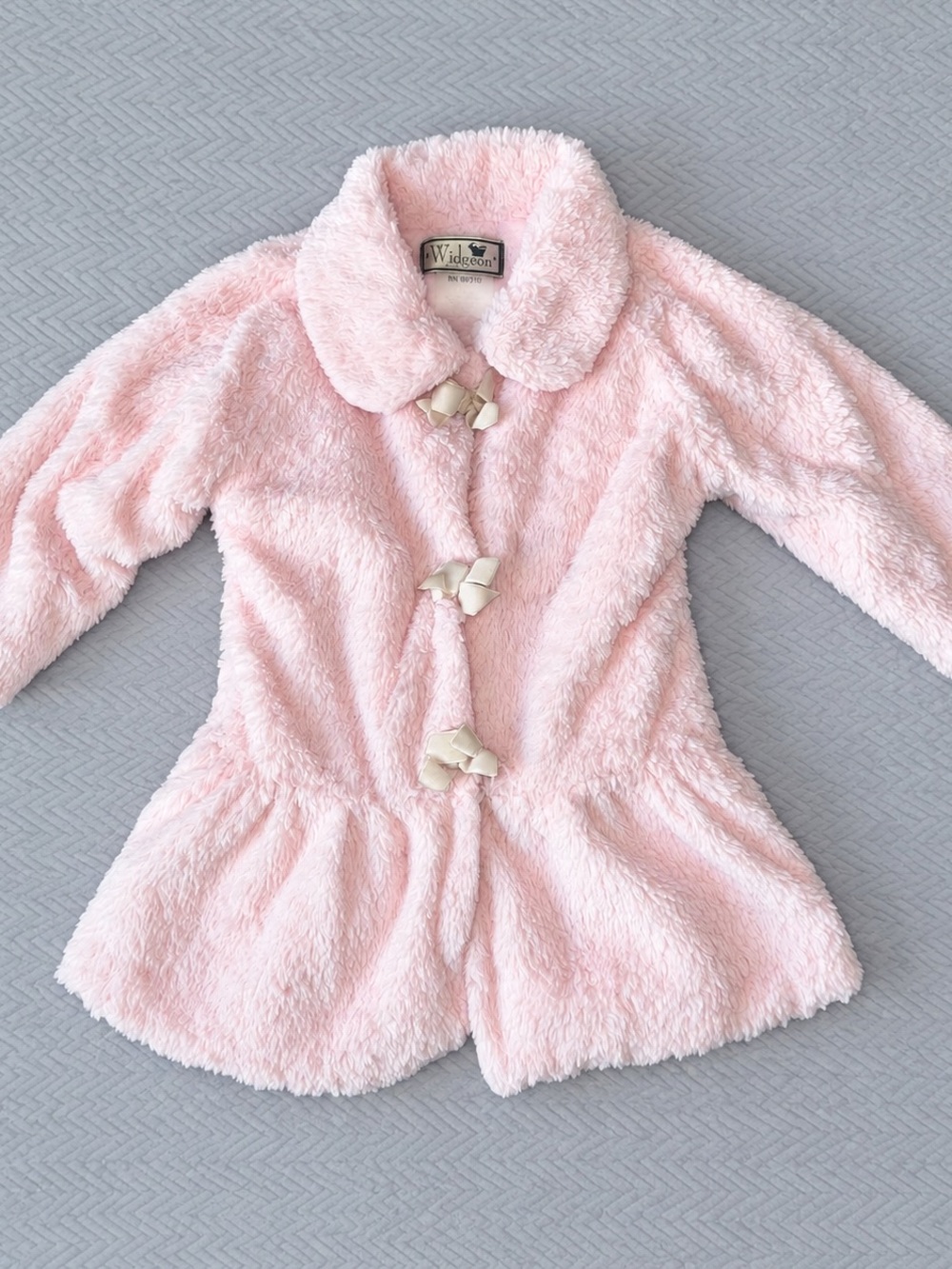 Widgeon Girls 4T Pink Faux Fur Coat with Bows